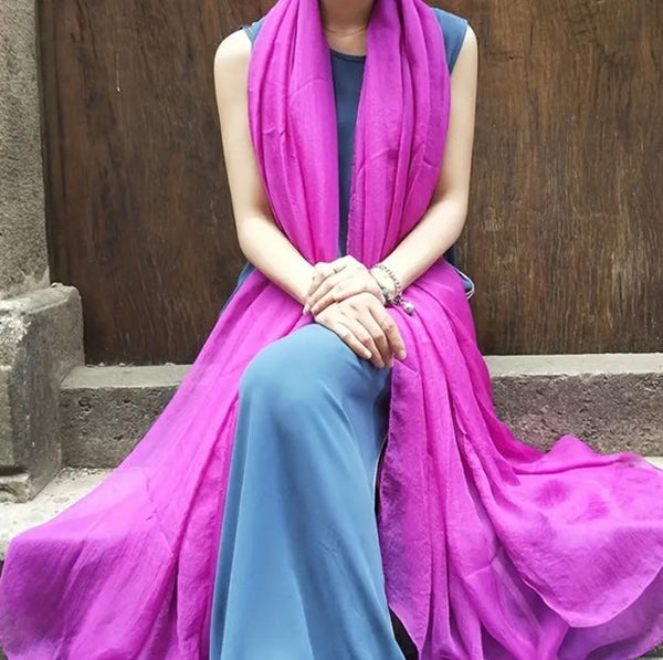 Maryam’s Essential Extra Large Plain Pure Colour Cotton Viscose Soft Hijabs/Shawls