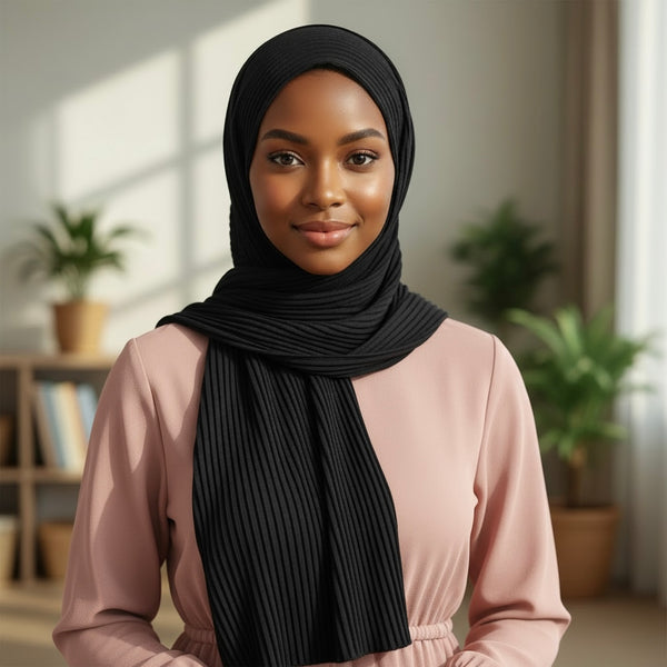 Maryam’s Essential Premium Pleated Crinkle Hijab