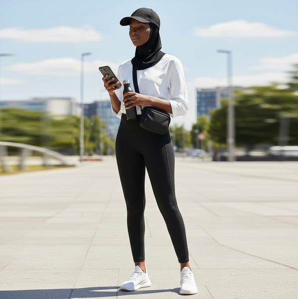 Maryam’s Essential Luxury Muslim Women Sport Stretchy Hijab Baseball Hat