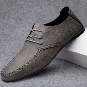 Maryam’s Essential Men’s Lightweight Leather Shoes Rubber Sole Lace Up Shoes
