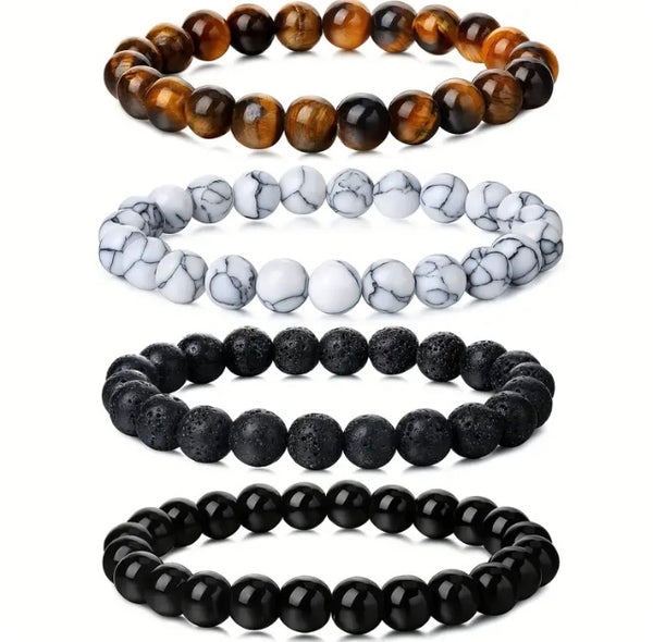 Maryam’s Essential Vintage Men’s Natural Beaded Bracelets