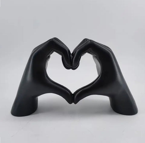 Maryam’s Essential Hand Heart Gesture Resin Love Statue