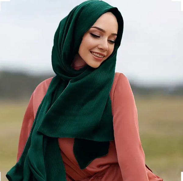 Maryam's Essential Premium Plain Satin Shawl/Hijab