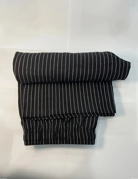 Maryam’s Essential Men Casual Lightweight Breathable Cotton Striped Loose Fit Straight Leg Pants