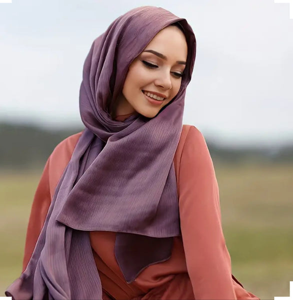 Maryam's Essential Premium Plain Satin Shawl/Hijab