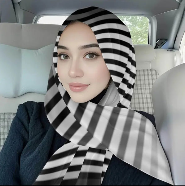 Maryam’s Essential Luxury Premium Printed Polyester Hijab