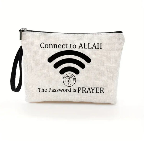 Maryam’s Essential Luxury “Connect with Allah” Multifunctional Eco - Friendly Pouch