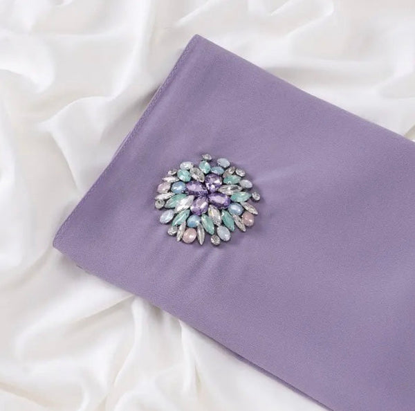 Maryam's Diamond Style Stunning Luxury Chiffon Hijab/Shawl
