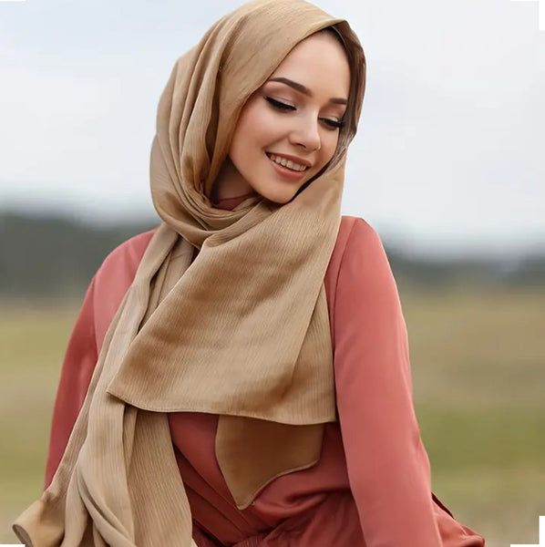 Maryam's Essential Premium Plain Satin Shawl/Hijab