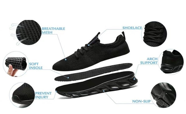 Maryam’s Essential Unisex Lightweight Mesh Lace Up Casual Sneakers Sports Shoes
