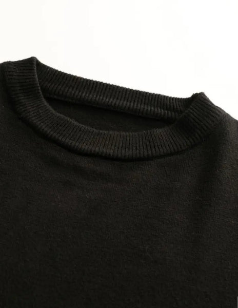 Maryam’s Essential Men Warm Knit Crew Neck Long Sleeves Sweater