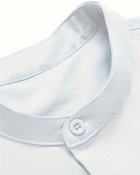 Maryam’s Essential Breathable Button Sleeveless Cotton Linen Top Tank