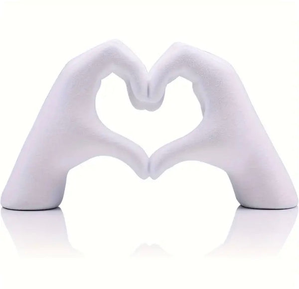 Maryam’s Essential Hand Heart Gesture Resin Love Statue