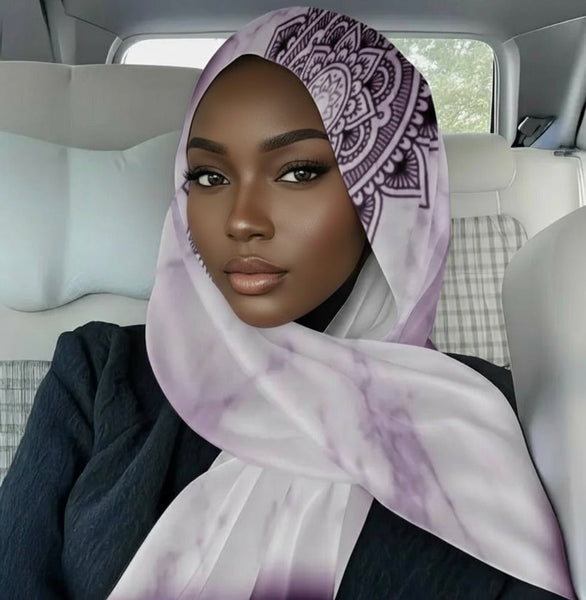 Maryam’s Essential Luxury Premium Printed Polyester Hijab