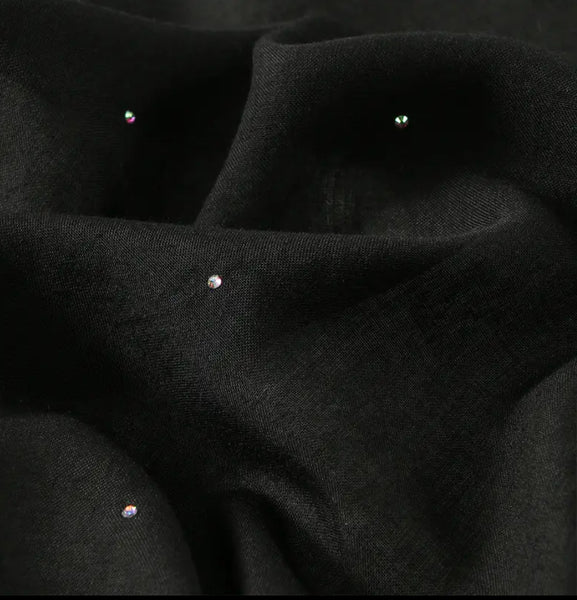 Maryam's Essential Large Premium Diamanté Cotton Viscose Hijab