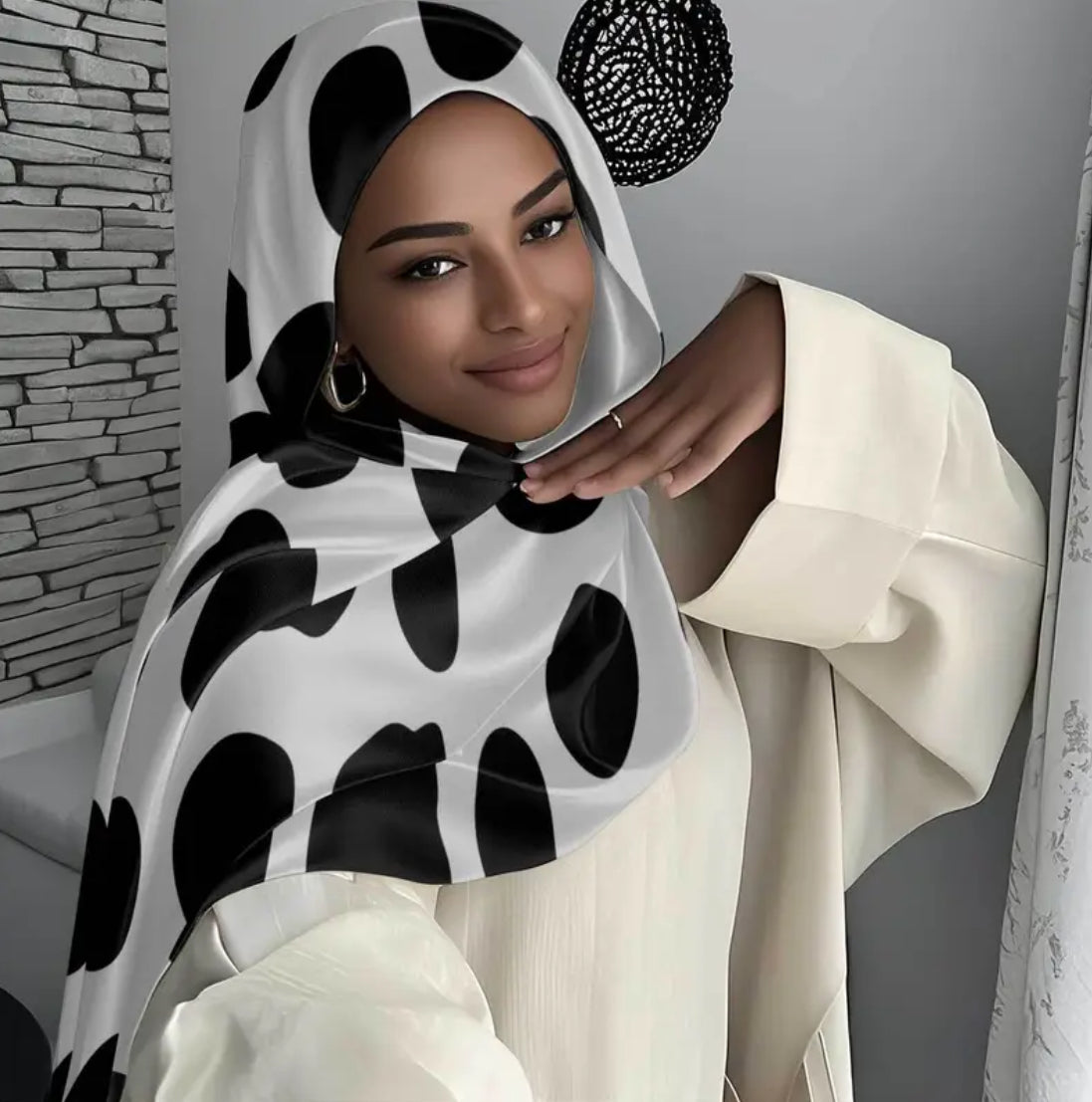 Maryam’s Essential Luxury Premium Printed Polyester Hijab