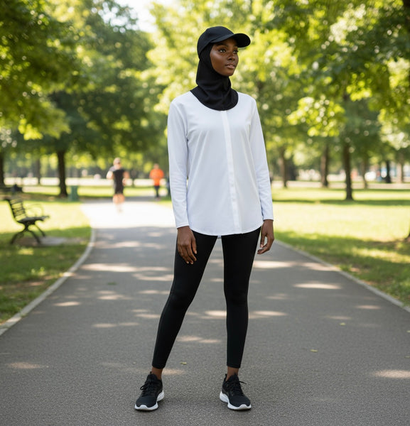 Maryam’s Essential Luxury Muslim Women Sport Stretchy Hijab Baseball Hat