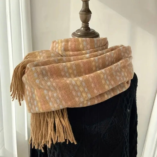 Maryam’s Essential Luxury Print Cashmere Shawl Wrap Scarf