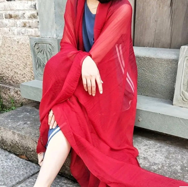 Maryam’s Essential Extra Large Plain Pure Colour Cotton Viscose Soft Hijabs/Shawls