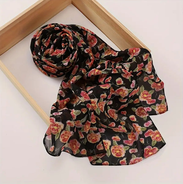 Maryam’s Essential Premium Print Chiffon Hijab Scarf