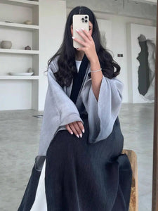 Maryam’s Essential Luxury Tie-Dye Hem Long Bell Sleeves Maxi Abaya Dress