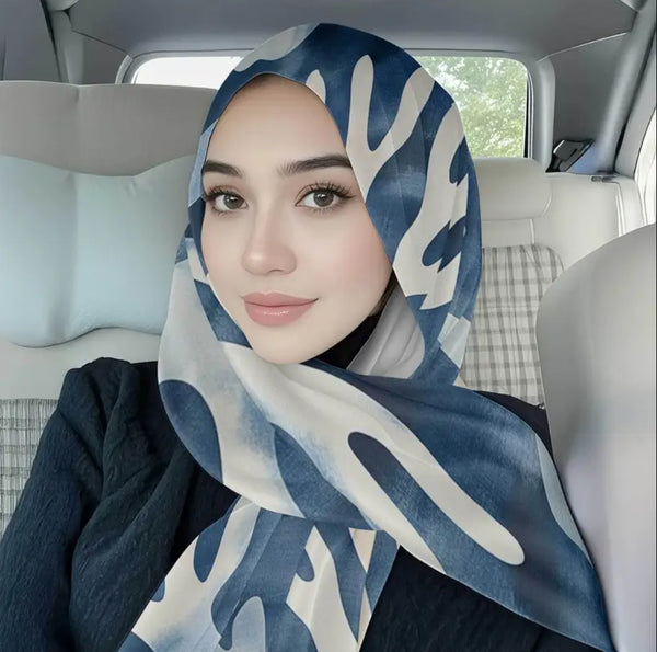 Maryam’s Essential Luxury Premium Printed Polyester Hijab