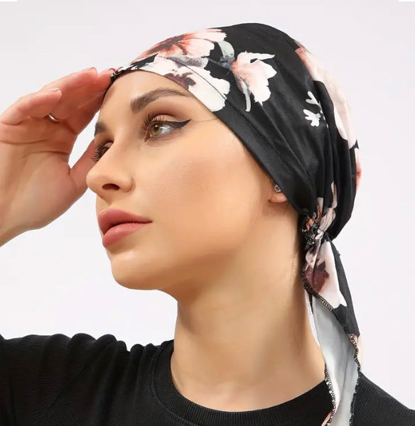 Maryam's Essential Pre-Tied Print Headscarf Hijab