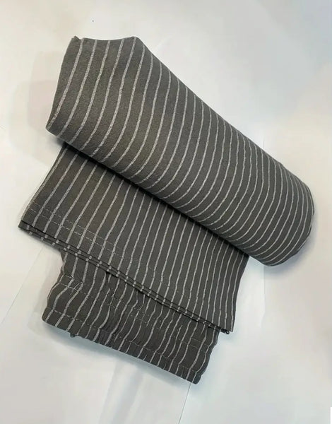 Maryam’s Essential Men Casual Lightweight Breathable Cotton Striped Loose Fit Straight Leg Pants