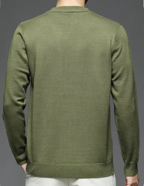 Maryam’s Essential Men Warm Knit High Neck Long Sleeves Sweater