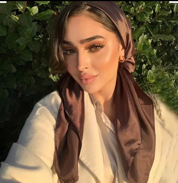 Maryam's Essential Stunning Plain Satin Shawl/Hijabs