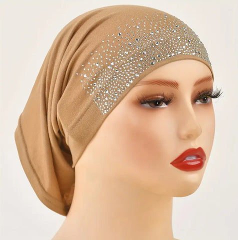 Maryam’s Essential Diamanté Elastic Head Inner Cap