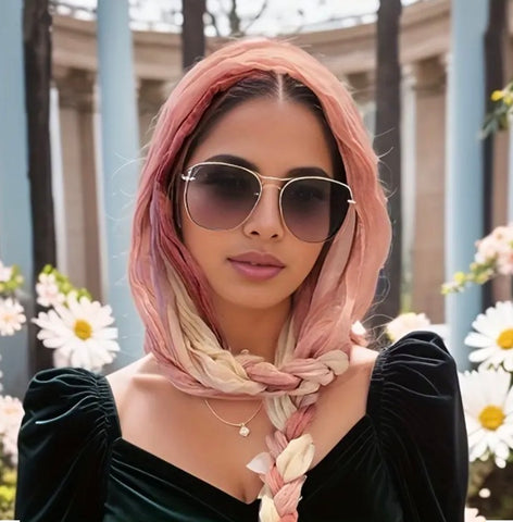Maryam’s Essential Lightweight Braid Vintage Head Scarf