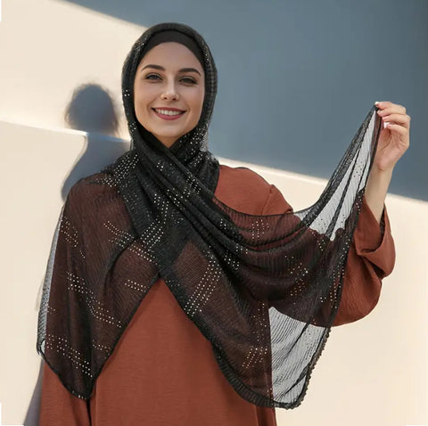 Maryam's Essential Luxury Shimmer Polyester Hijab