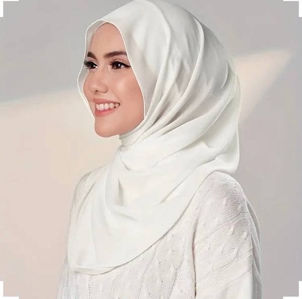 Maryam’s Essential Plain Premium Chiffon Scarves/Hijabs