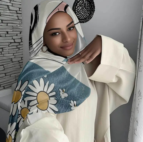 Maryam’s Essential Luxury Premium Printed Polyester Hijab