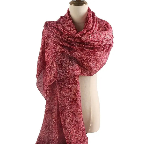 Maryam's Essential Floral Printed Polyester Hijab