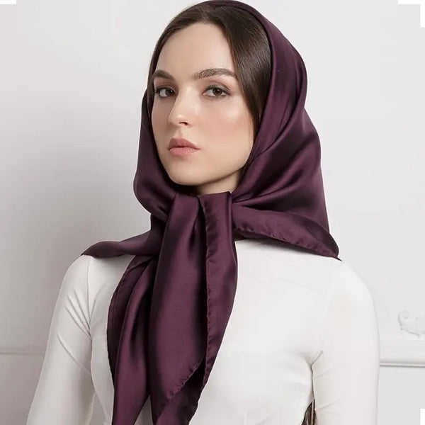 Maryam's Essential Stunning Plain Satin Shawl/Hijabs