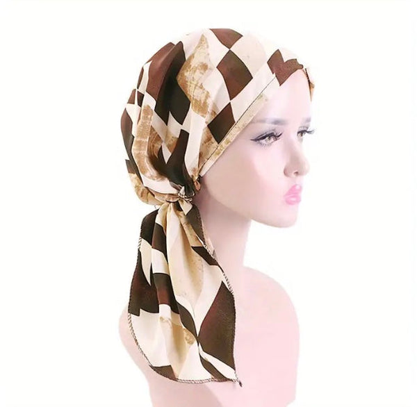 Maryam's Essential Pre-Tied Print Headscarf Hijab