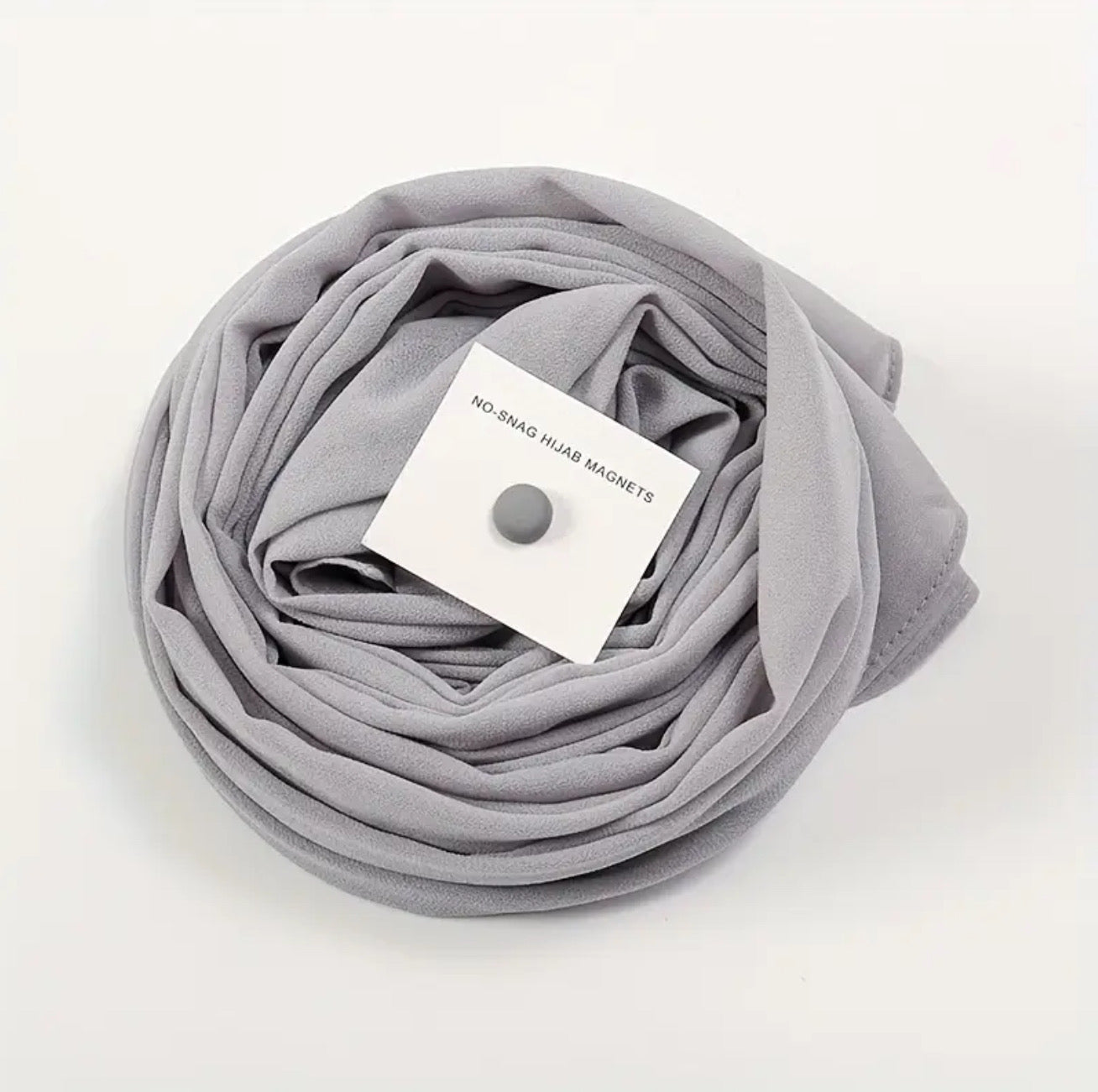 Maryam's Essential Plain Chiffon Hijab & Magnet Collection Set