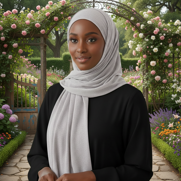 Maryam's Essential Stretchy Texture Knit Stretchy Hijab