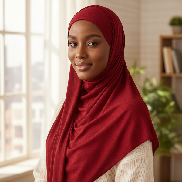 Maryam's Essential Premium Texture Knit Stretchy Hijab