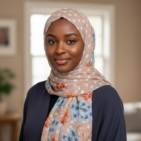 Maryam's Essential Gradient Dot Print Viscose Soft Hijab/Shawl