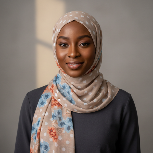 Maryam's Essential Gradient Dot Print Viscose Soft Hijab/Shawl