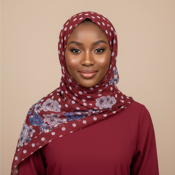 Maryam's Essential Gradient Dot Print Viscose Soft Hijab/Shawl