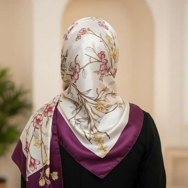 Maryam’s Essential Silk Polyester Printed Shawl/Hijab