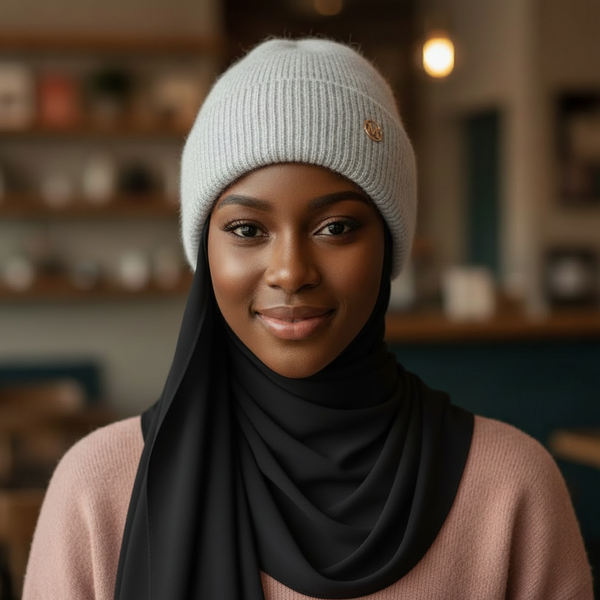 Maryam's Essential Trendy Metal M Knitted Hat