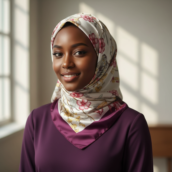 Maryam’s Essential Silk Polyester Printed Shawl/Hijab