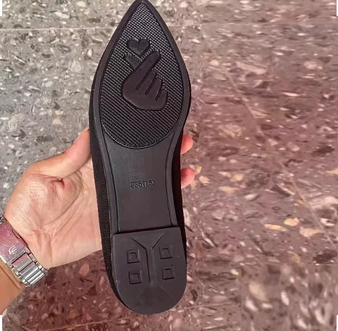 Maryam’s Essential Pointed Toe Flat Slip - On Lightweight Mocassin Shoes