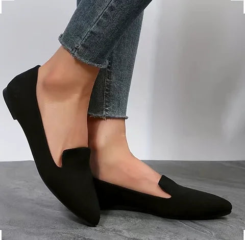 Maryam’s Essential Pointed Toe Flat Slip - On Lightweight Mocassin Shoes