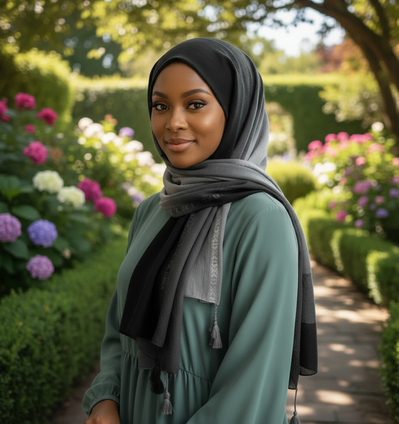 Maryam's Essential Tassels Soft Pure Cotton Hijab